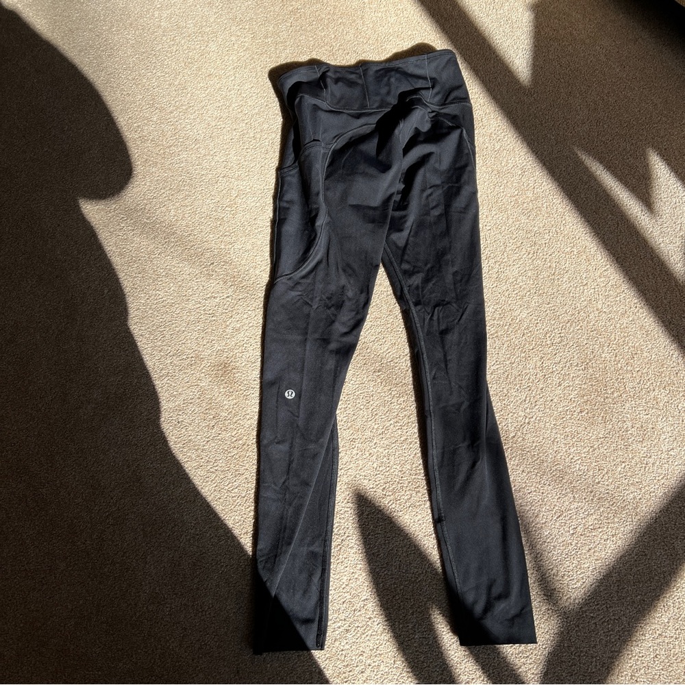 COPY - 1 pair lululemon fast and free high rise leggings 28” black, size 6, lik…